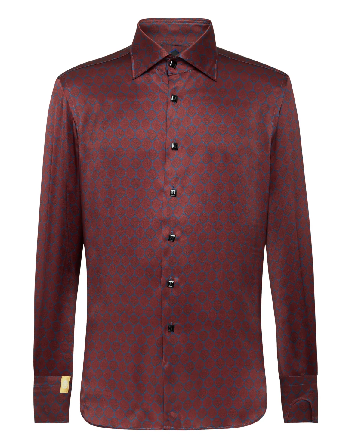 Silk Shirt Silver Cut LS/Flavio Lion, цвет: Синий