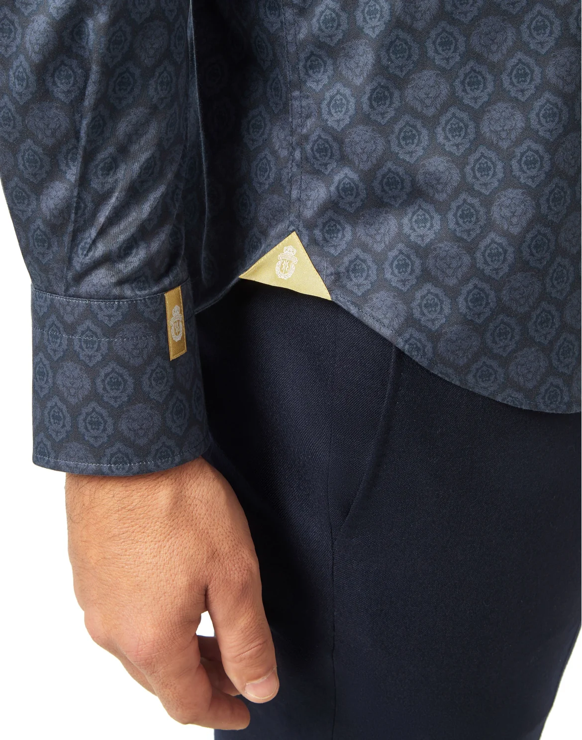 Shirt Silver Cut LS/Flavio Lion, цвет: Черный