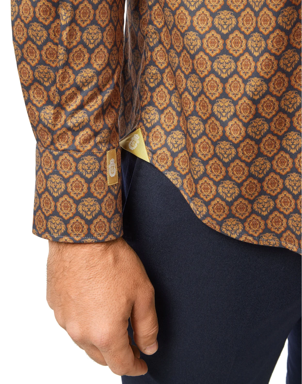 Shirt Silver Cut LS/Flavio Lion, цвет: Бежевый