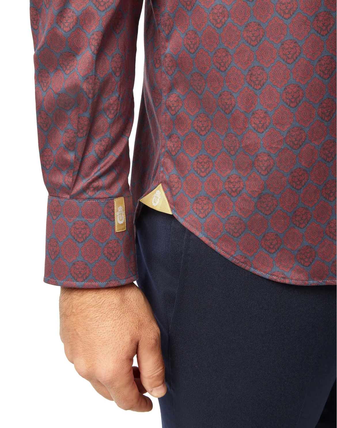 Shirt Silver Cut LS/Flavio Lion, цвет: Синий