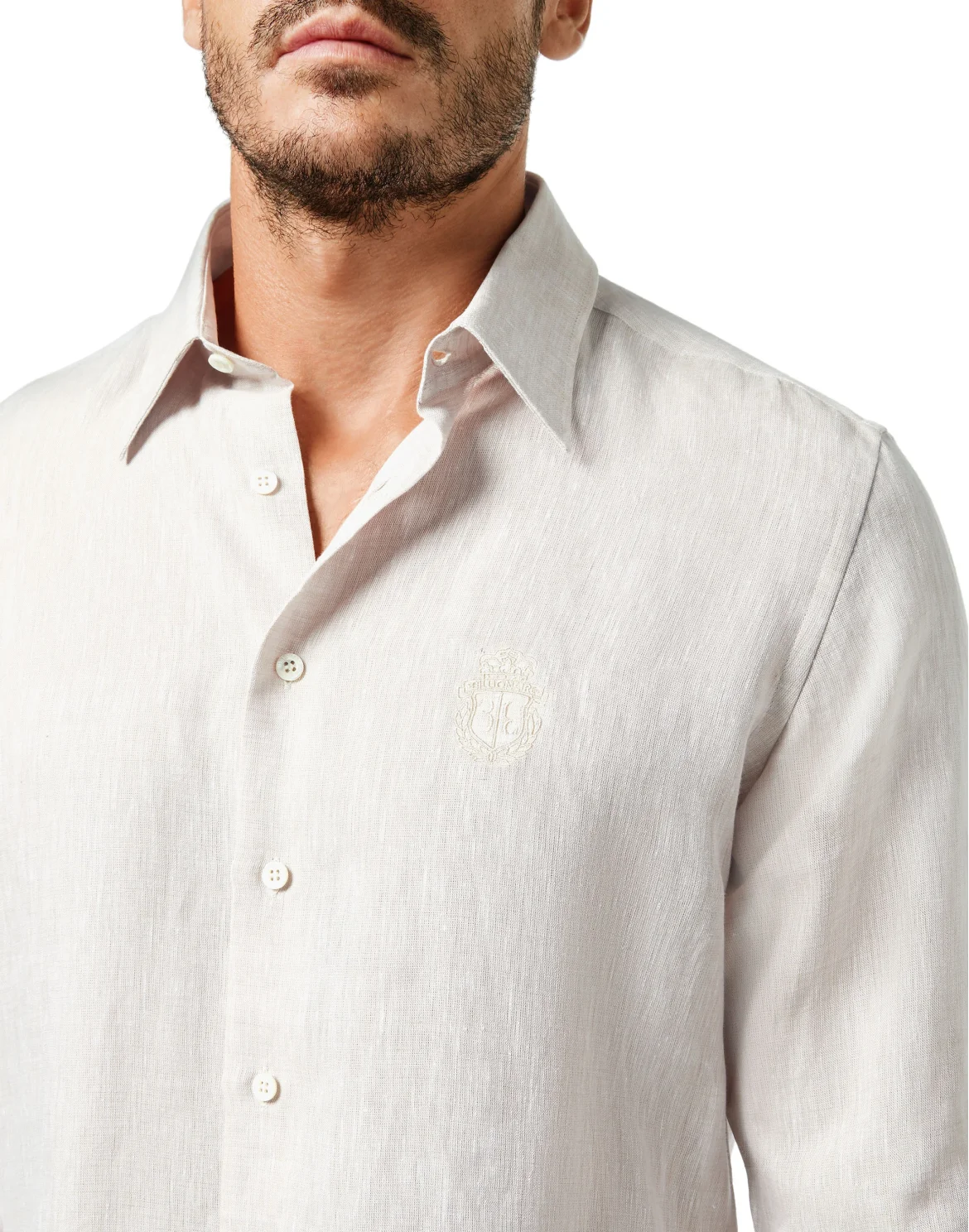 Shirt LS Crest, цвет: Бежевый