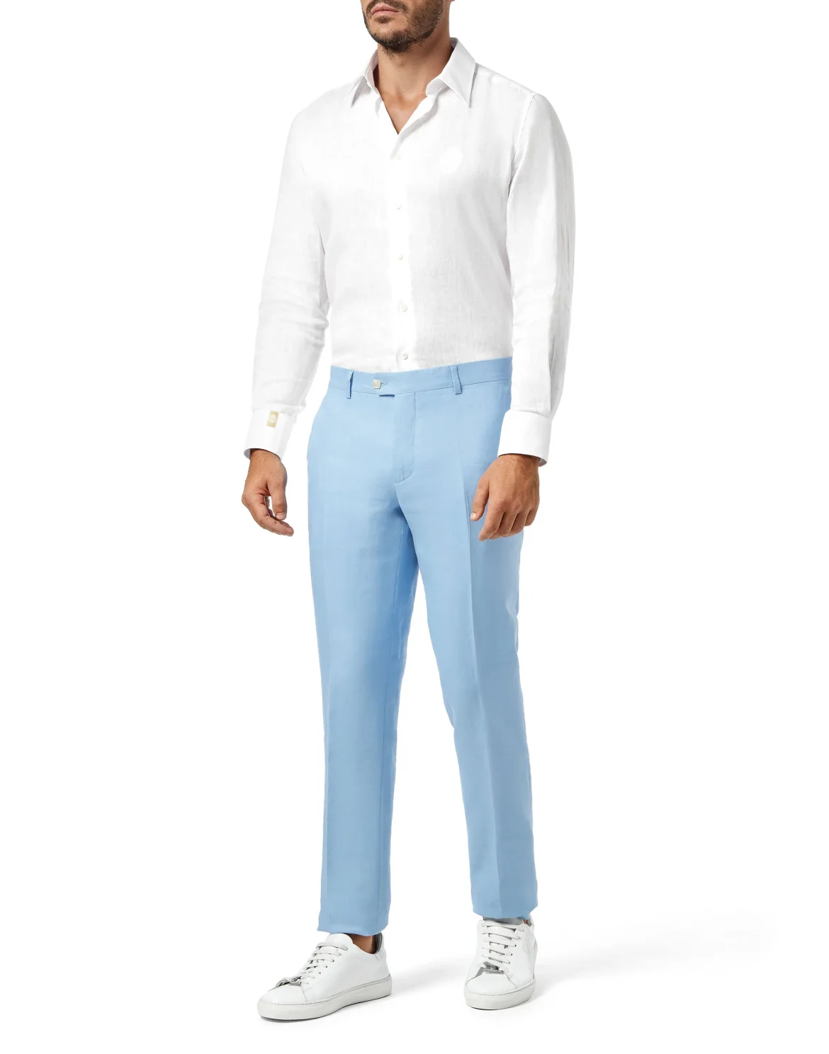 Trousers Tailored Fit Crest, цвет: Голубой