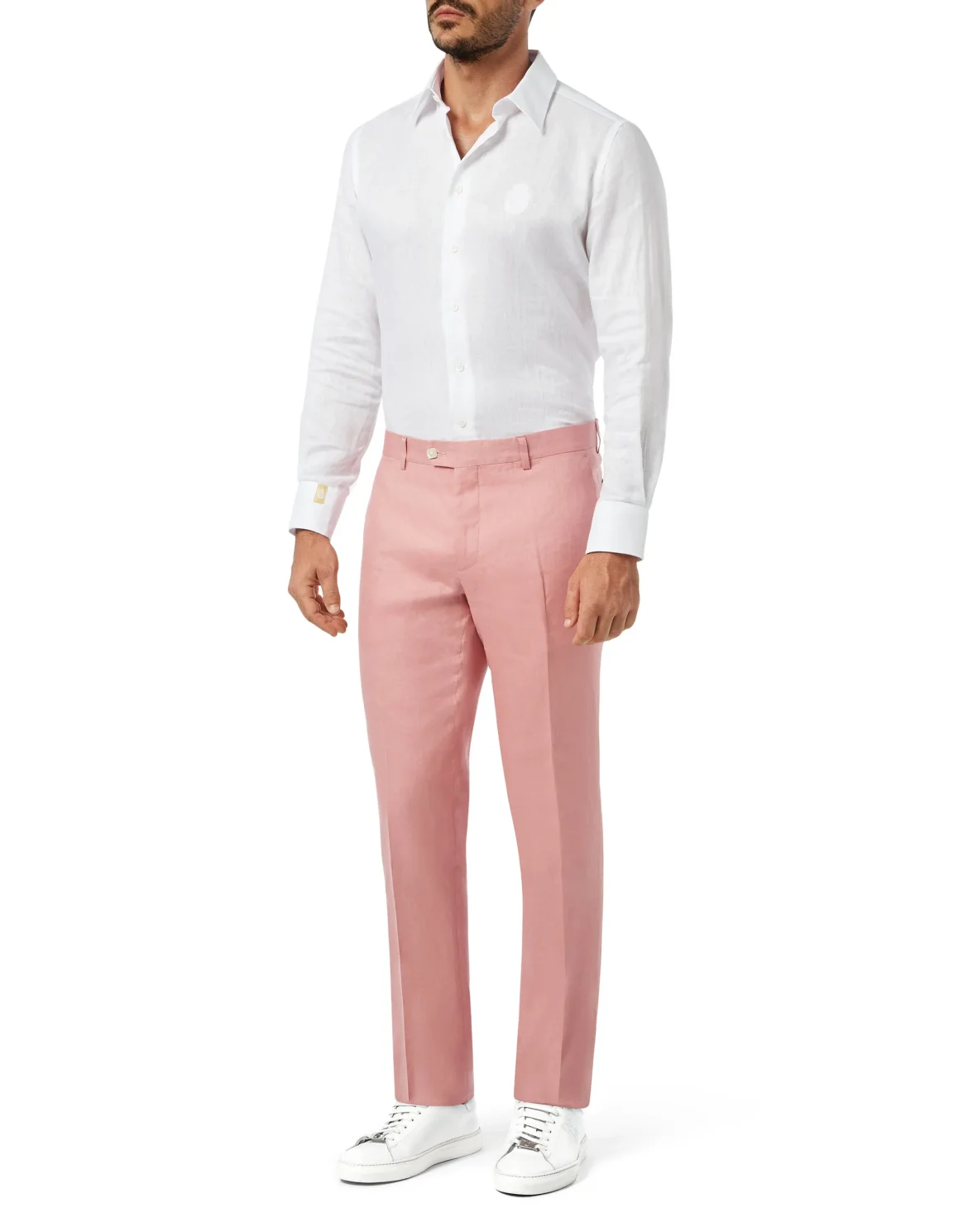 Trousers Tailored Fit Crest, цвет: Розовый