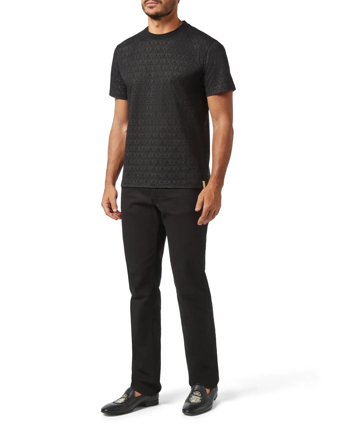 T-shirt Round Neck SS Lion, цвет: Черный