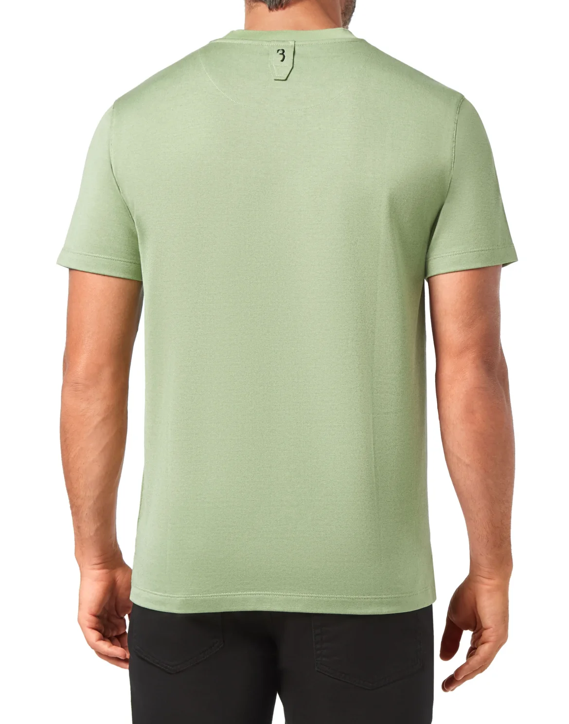 T-shirt Round Neck SS Jacquard Lion, цвет: Зеленый