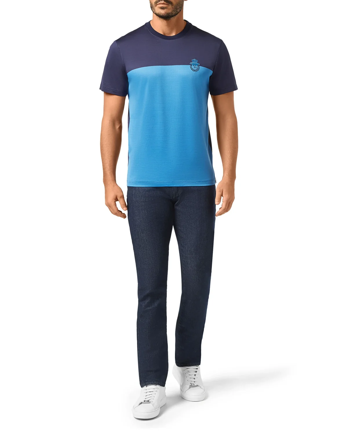 T-shirt Round Neck SS Crest, цвет: Черный