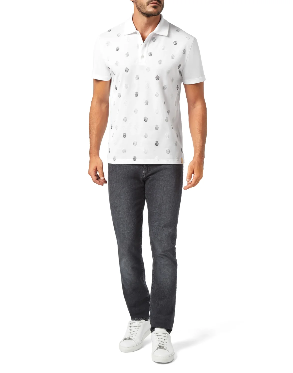 Polo shirt SS All over Crest, цвет: Белый