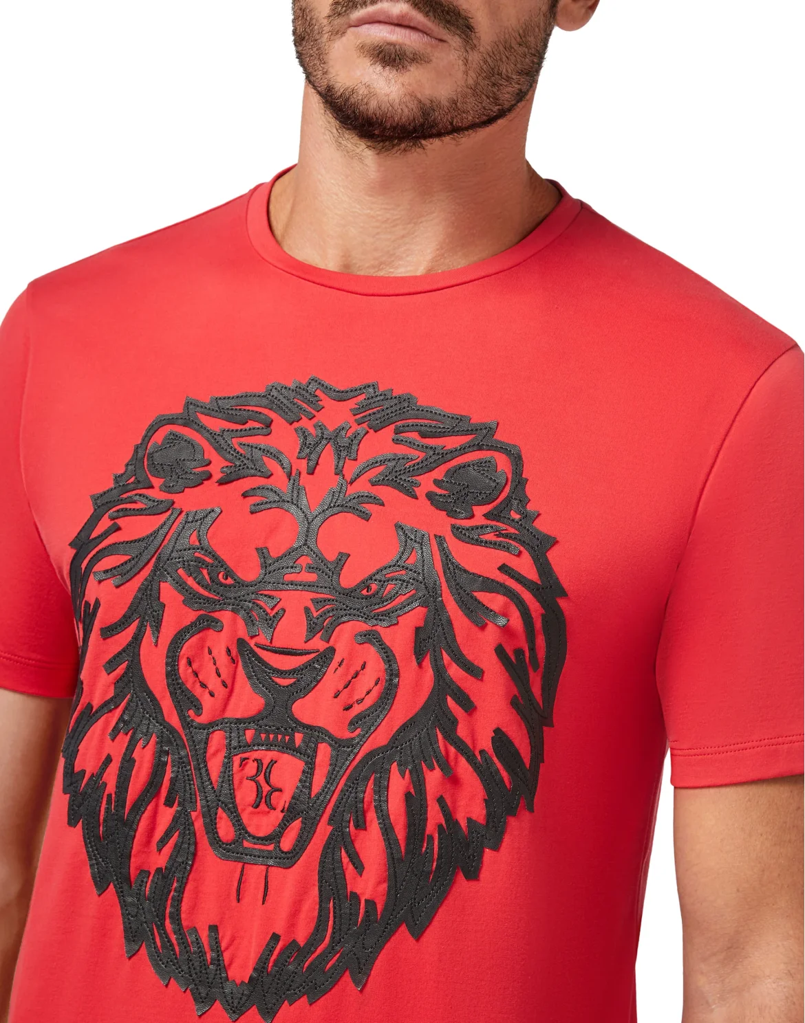 T-shirt Round Neck SS Lion, цвет: Красный