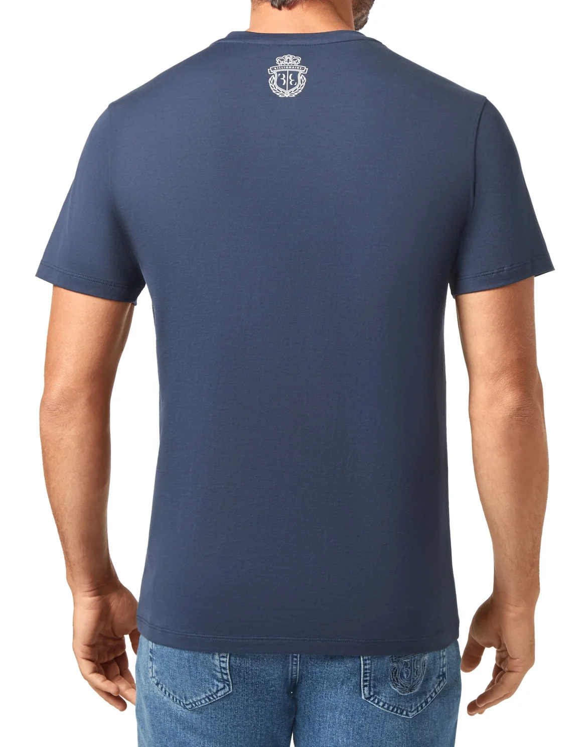 T-shirt Round Neck SS Baroque Double B, цвет: Синий