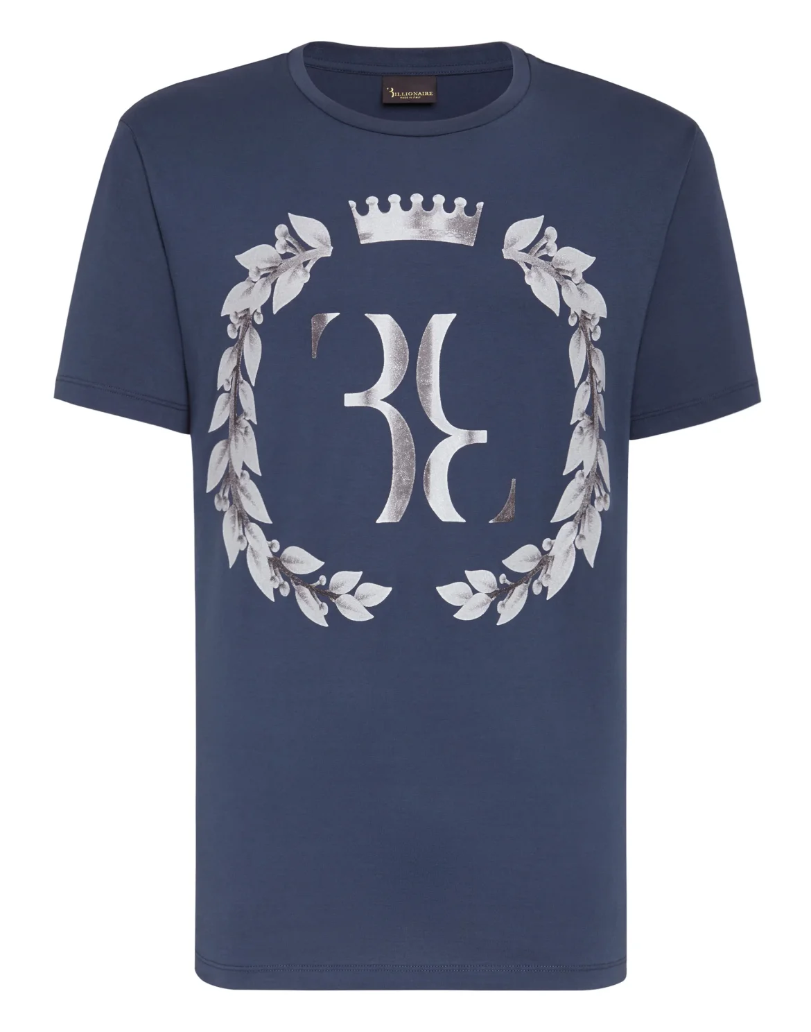 T-shirt Round Neck SS Baroque Double B, цвет: Синий