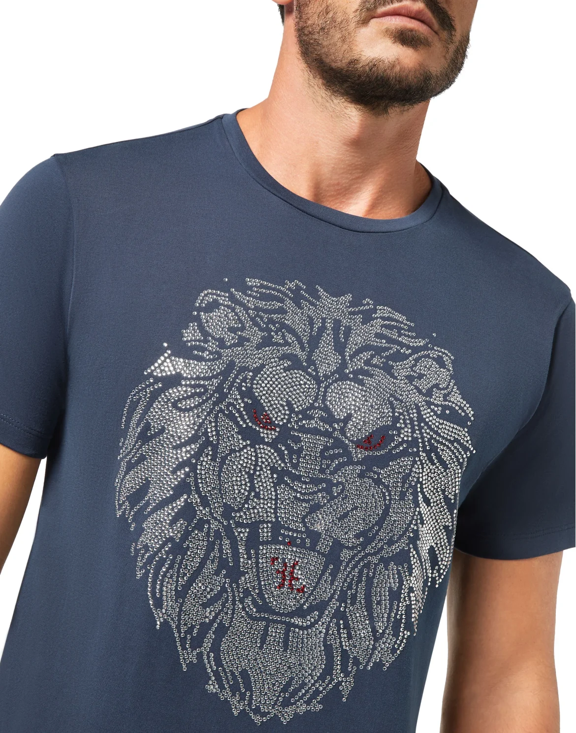 T-shirt Round Neck SS Lion, цвет: Синий