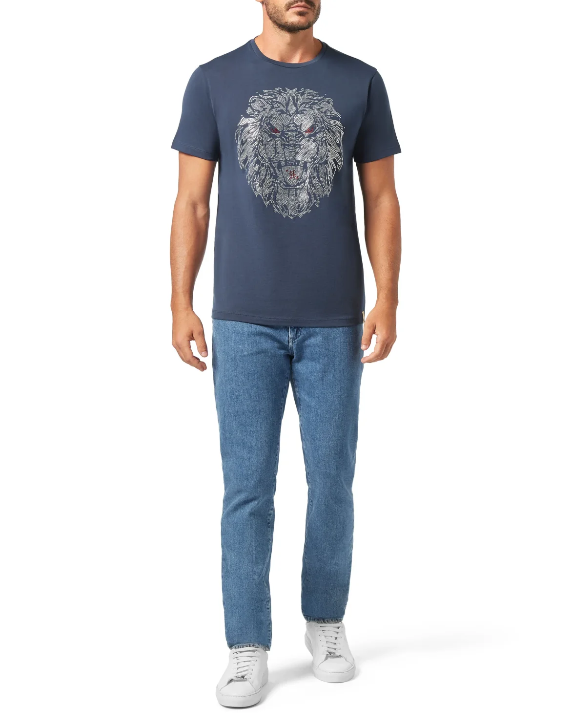 T-shirt Round Neck SS Lion, цвет: Синий