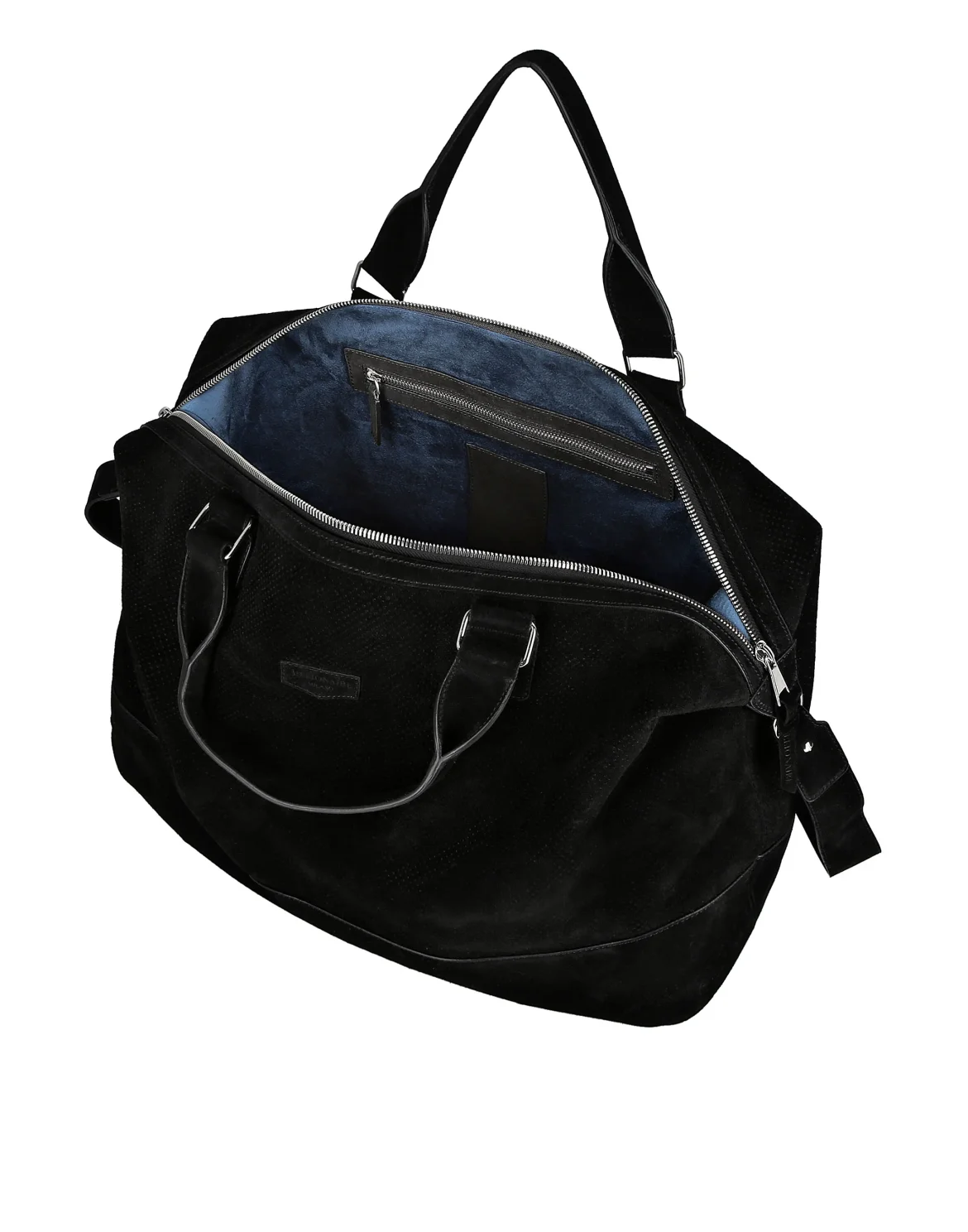 Suede Medium Travel Bag, цвет: Черный
