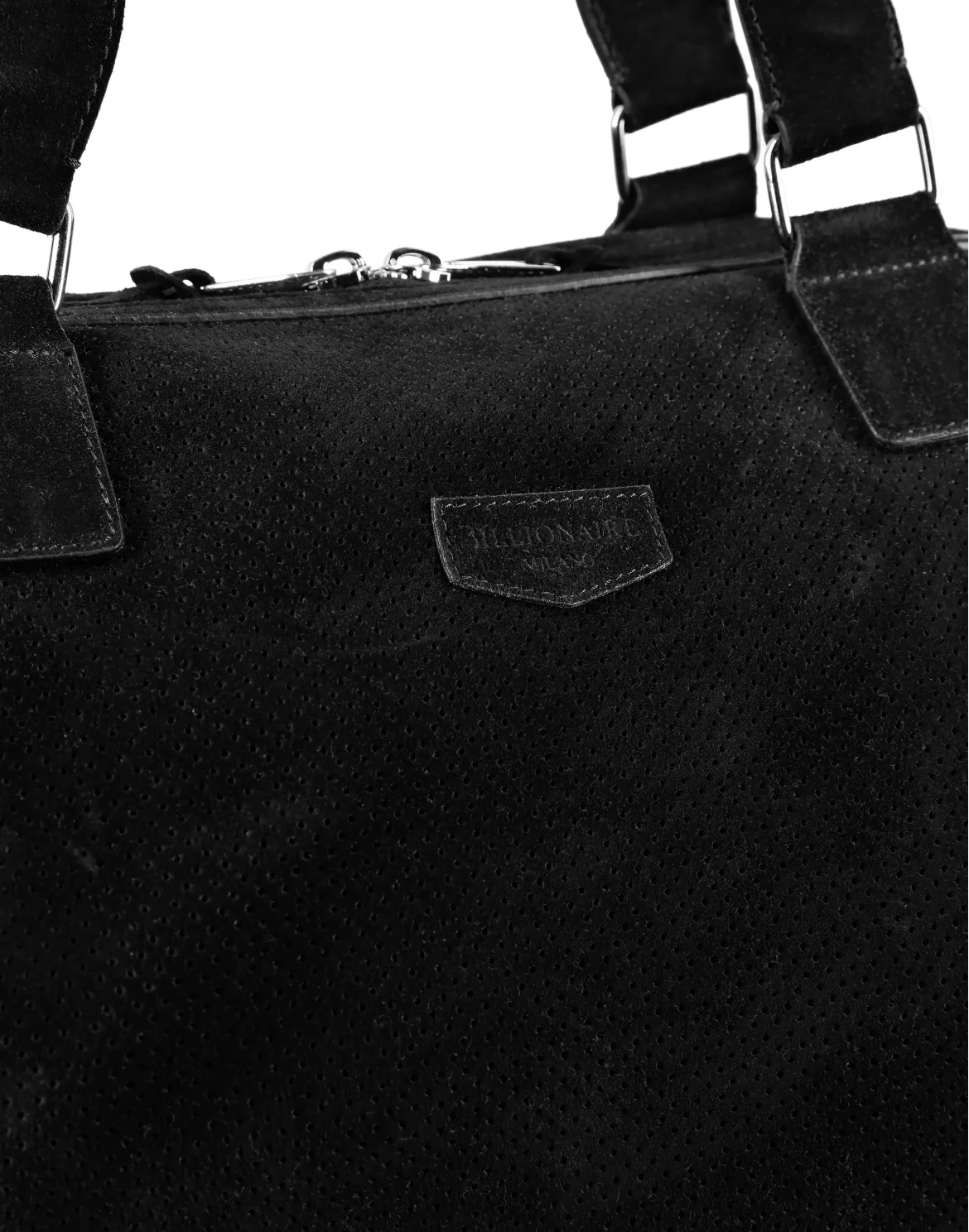 Suede Medium Travel Bag, цвет: Черный