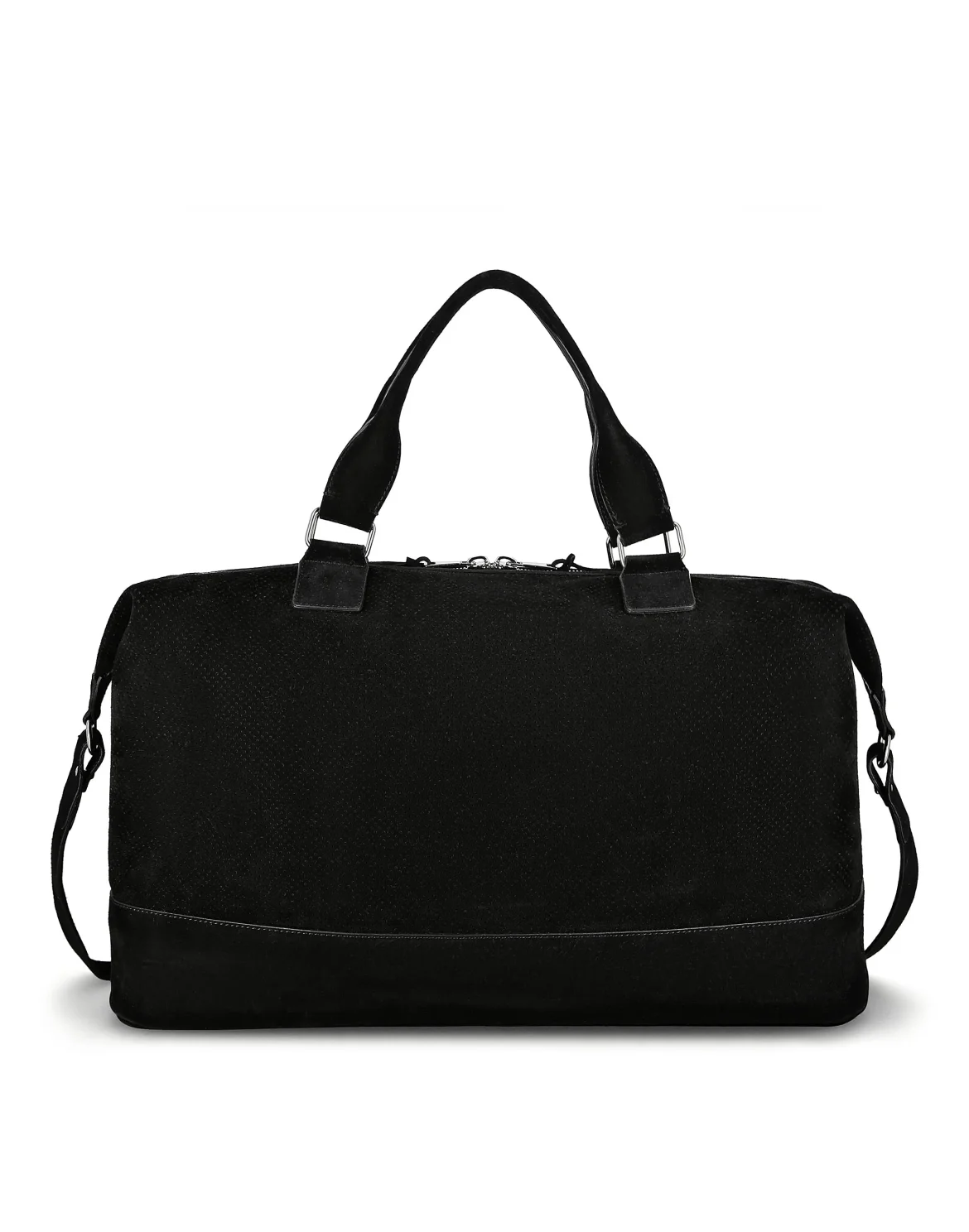 Suede Medium Travel Bag, цвет: Черный