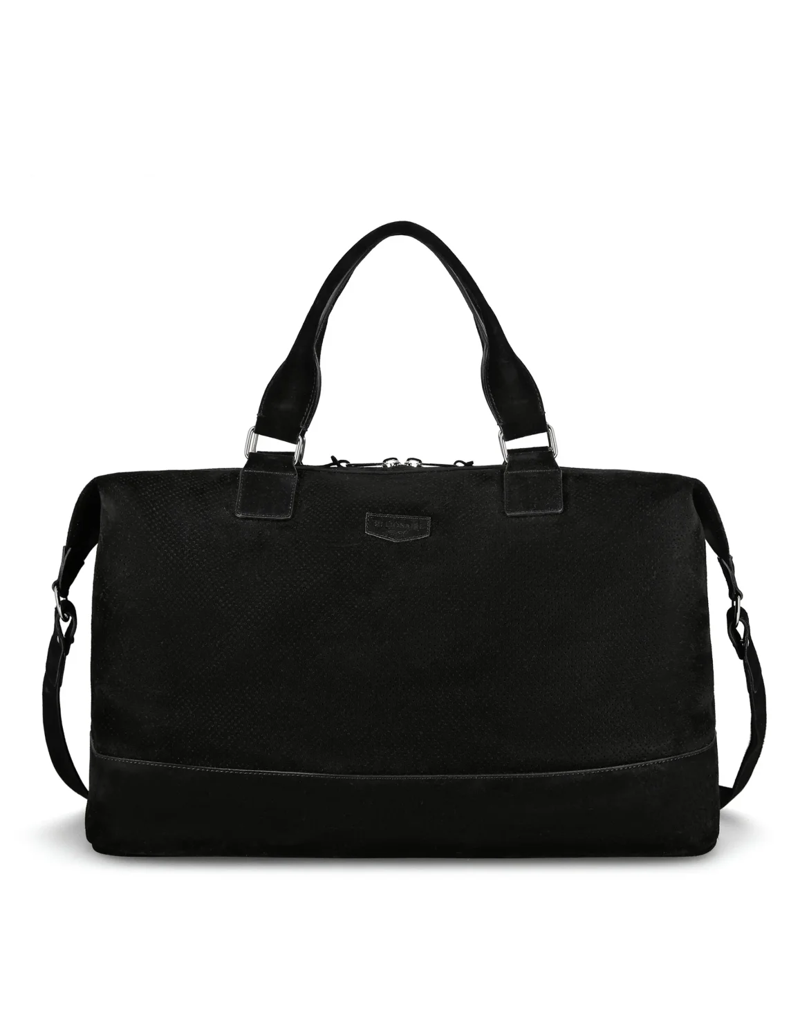 Suede Medium Travel Bag, цвет: Черный