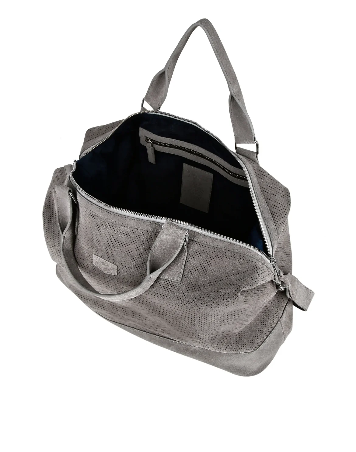 Suede Medium Travel Bag, цвет: Серый