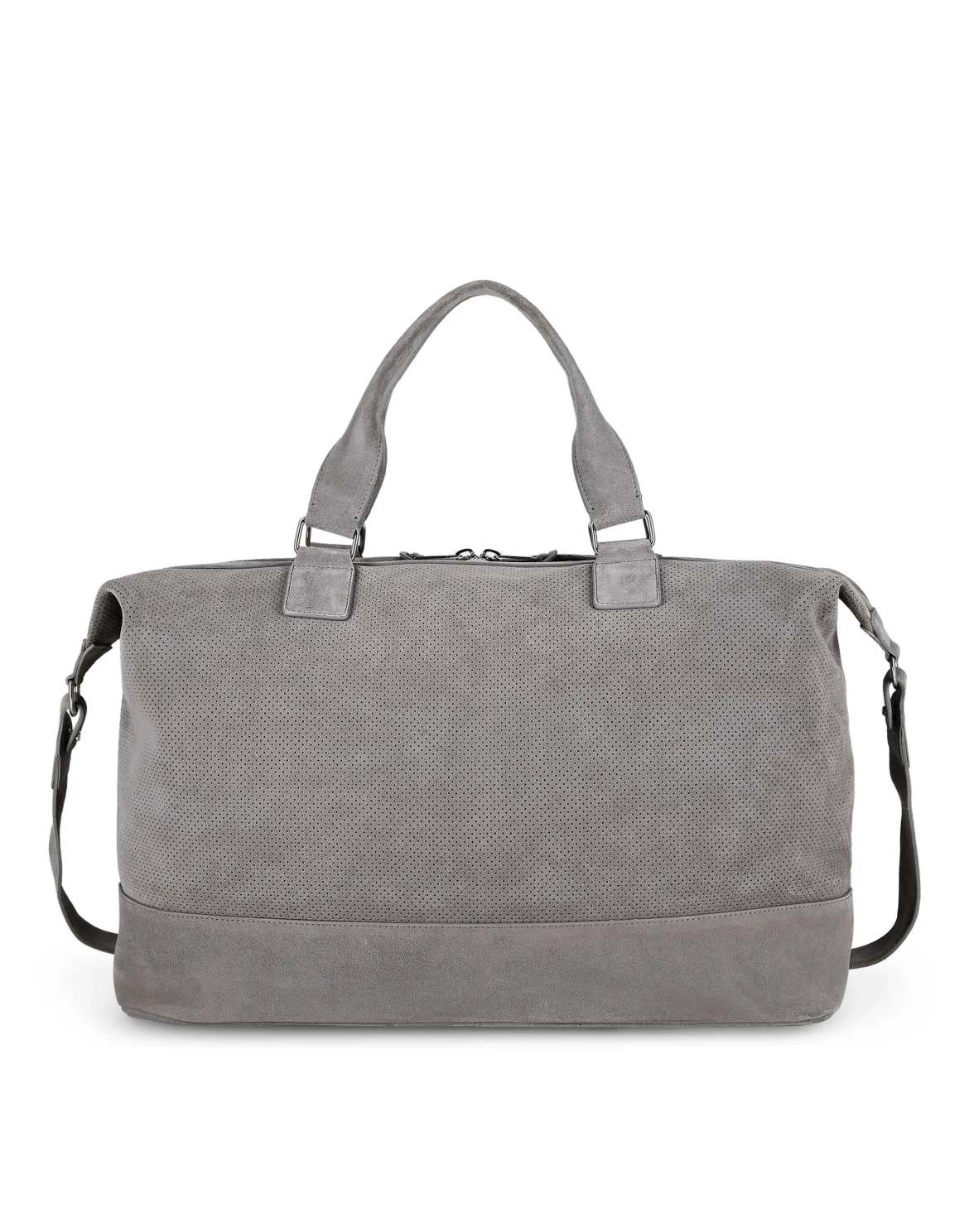Suede Medium Travel Bag, цвет: Серый