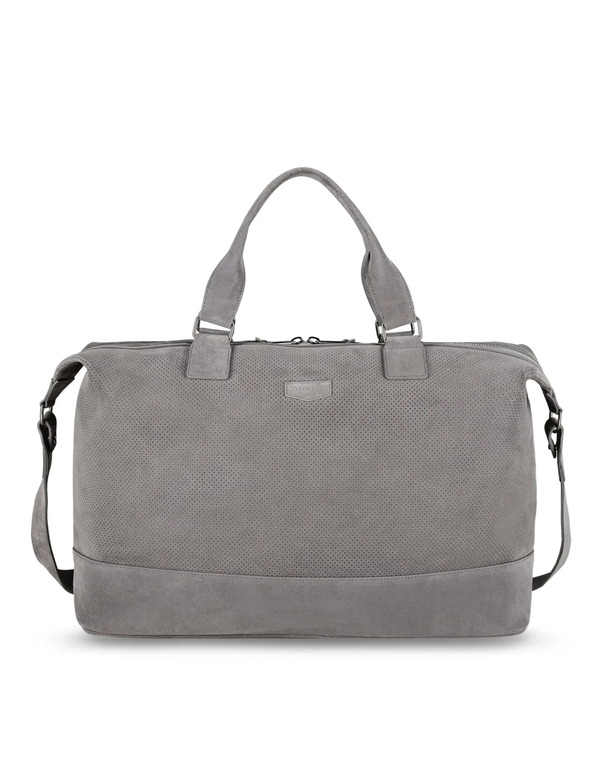 Suede Medium Travel Bag, цвет: Серый