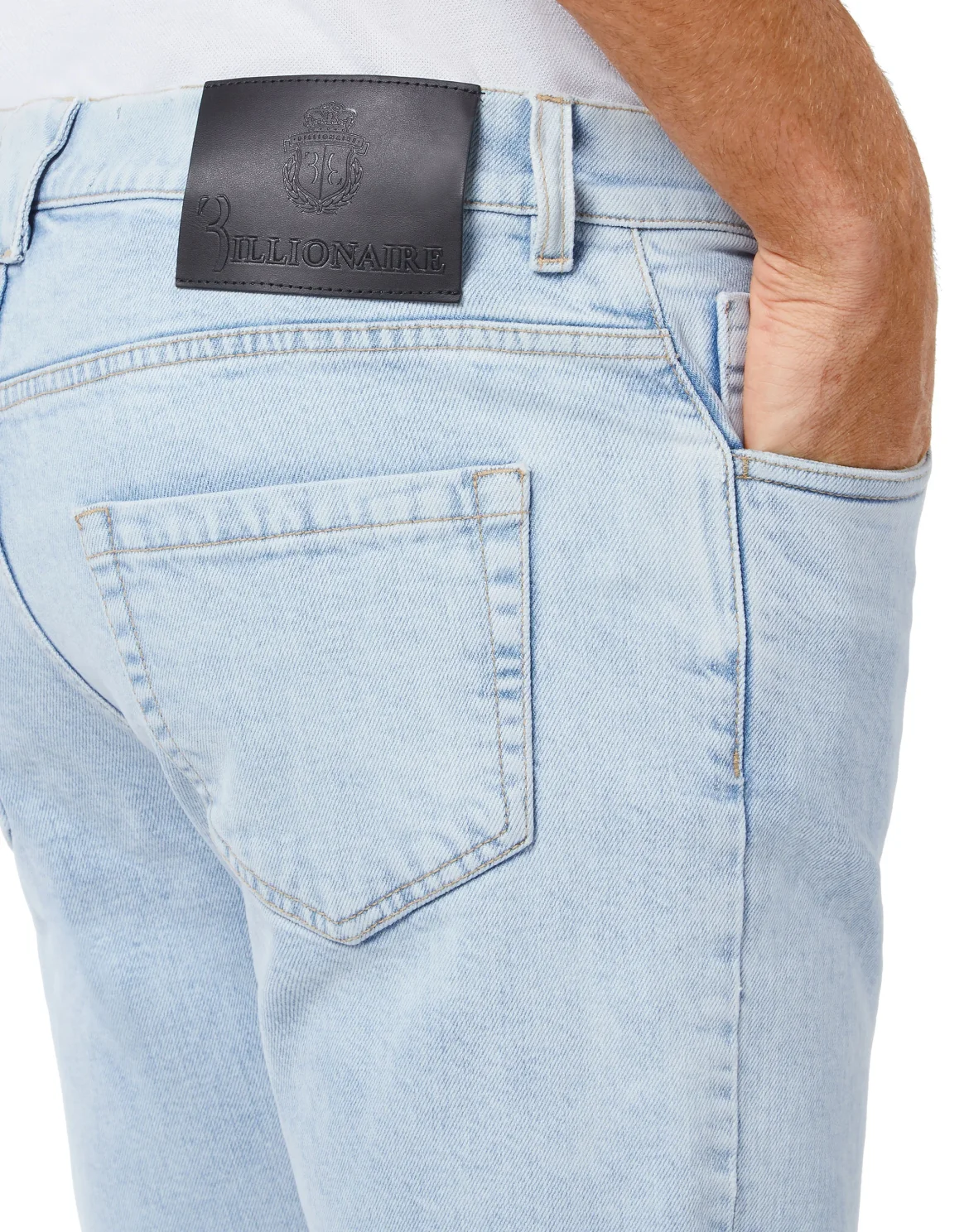 Denim Trousers Super Straight Cut Istitutional, цвет: Голубой
