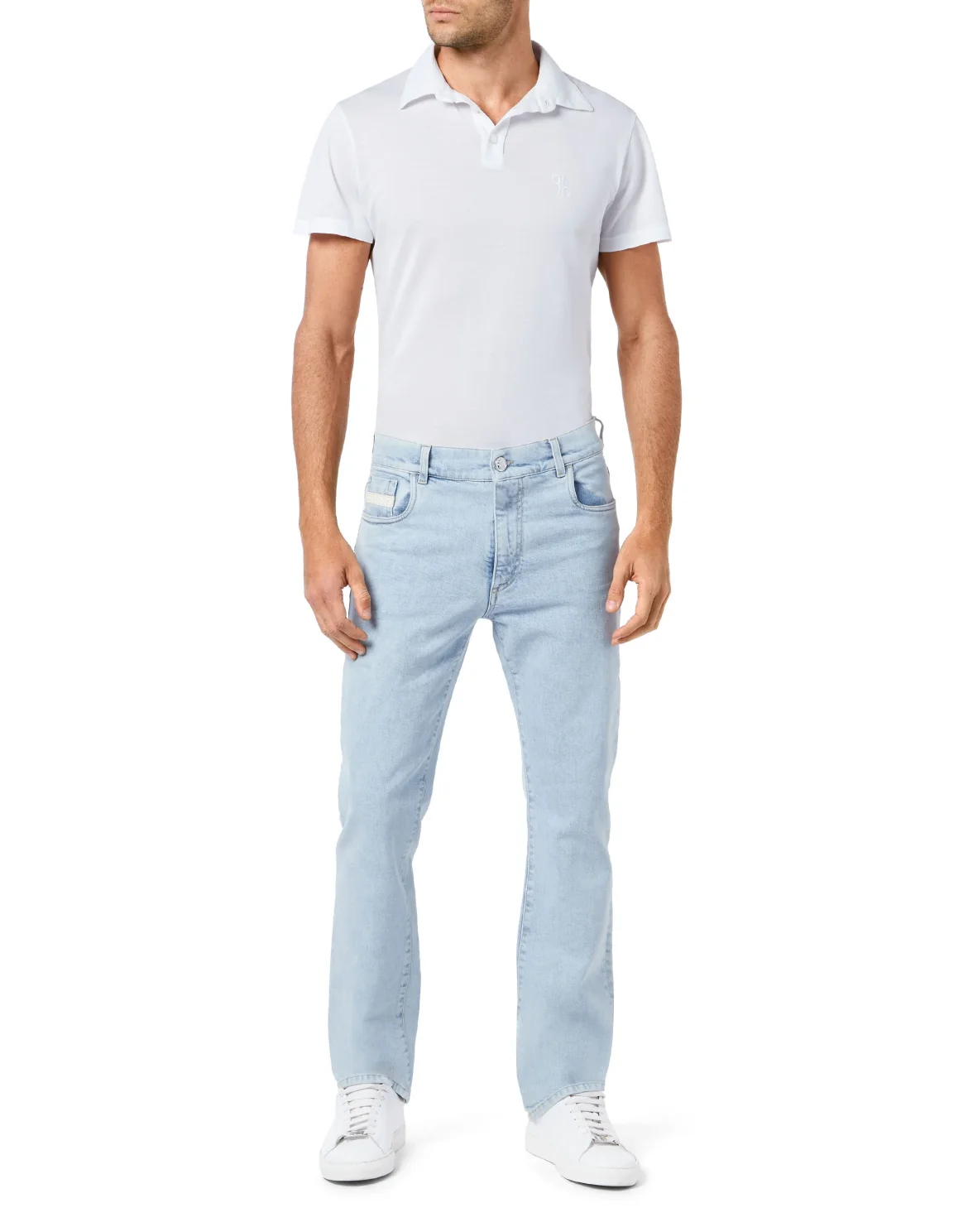 Denim Trousers Regular fit Istitutional, цвет: Голубой