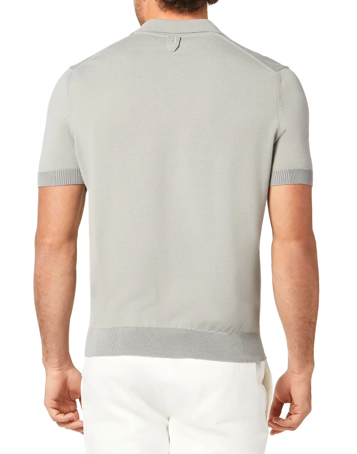 Pullover Polo-Neck SS Crest, цвет: Серый
