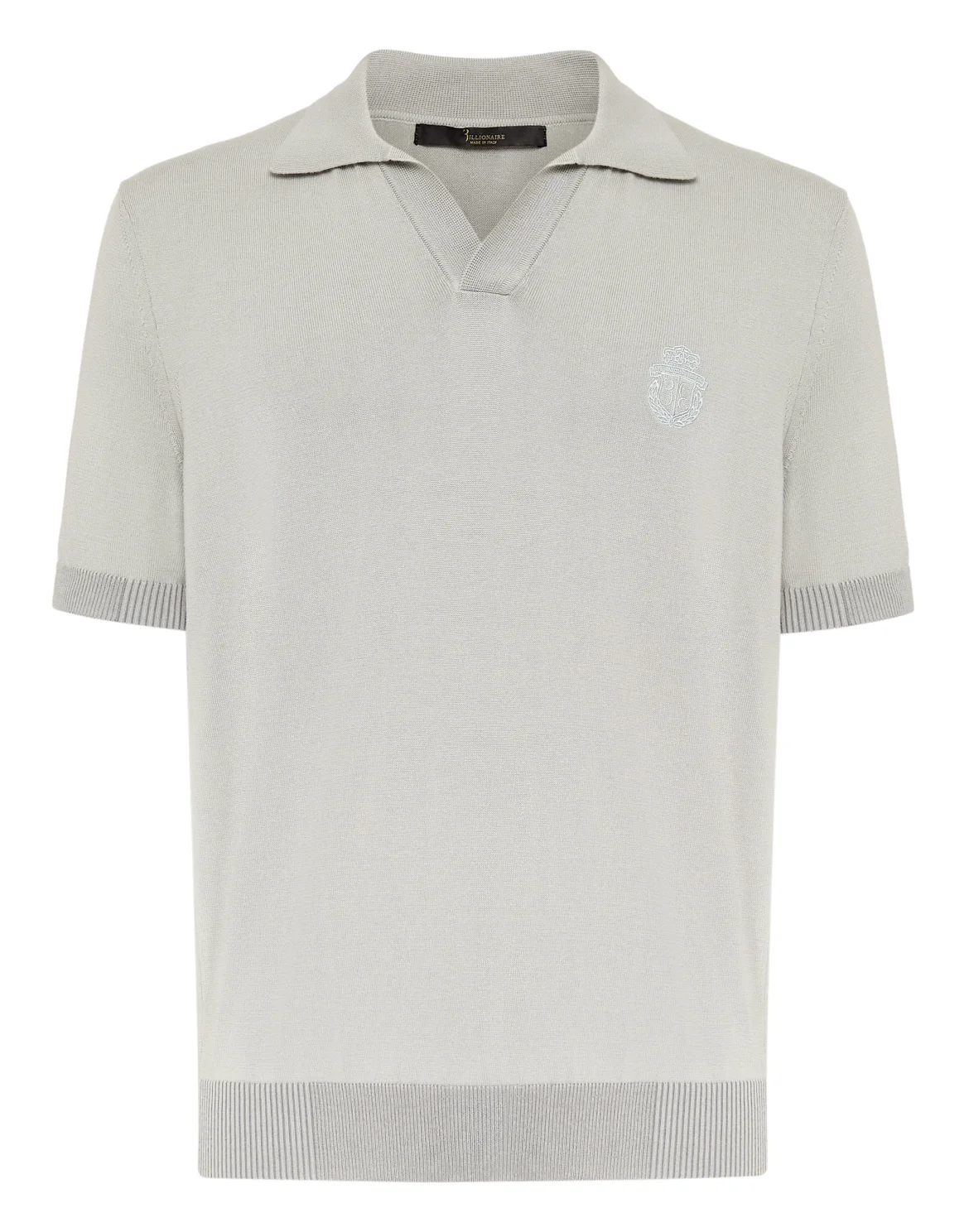 Pullover Polo-Neck SS Crest, цвет: Серый