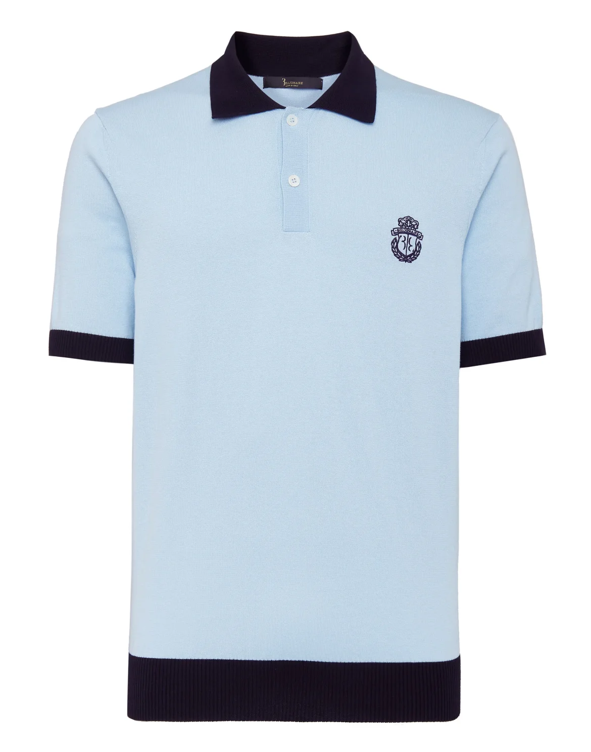 Pullover Polo-Neck SS Crest, цвет: Голубой
