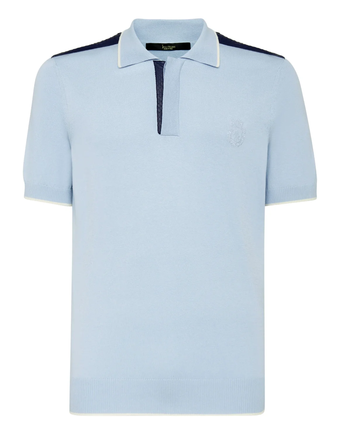 Pullover Polo-Neck SS Crest, цвет: Голубой