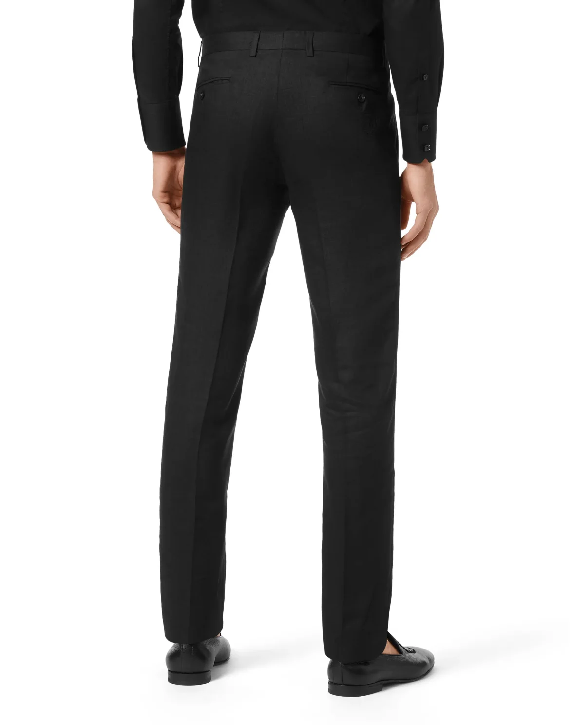 Linen Trousers Tailored Fit, цвет: Черный