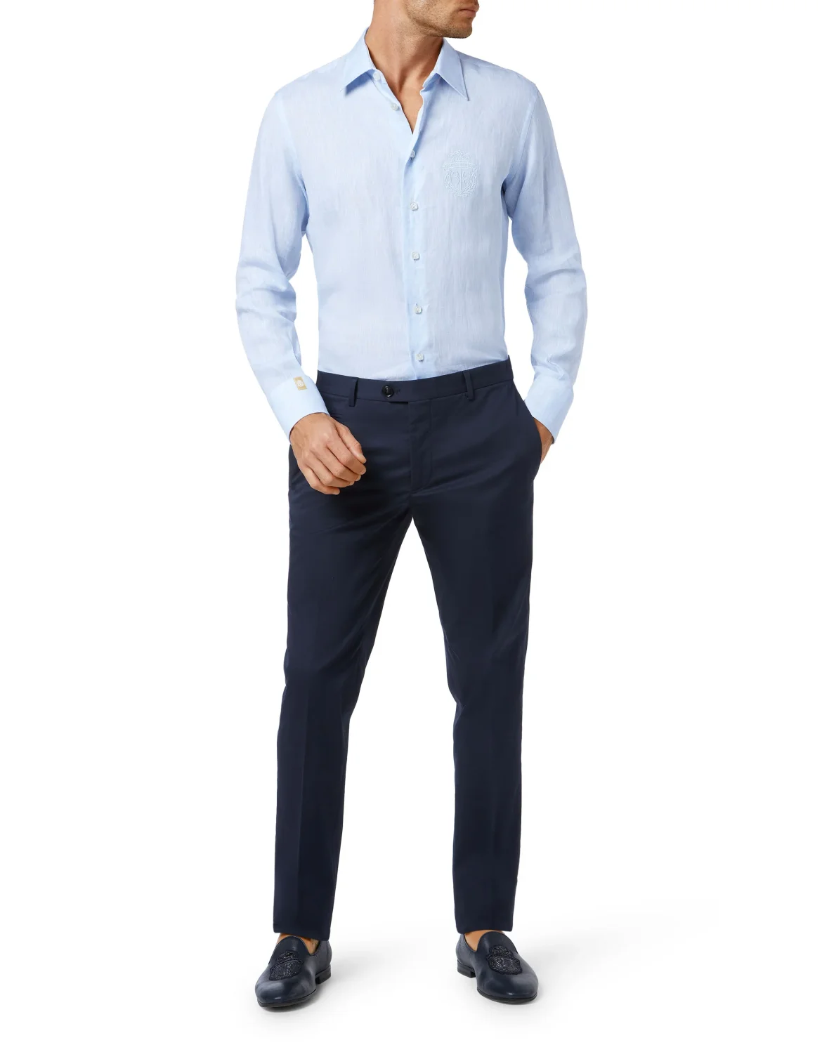 Shirt Silver Cut LS, цвет: Голубой