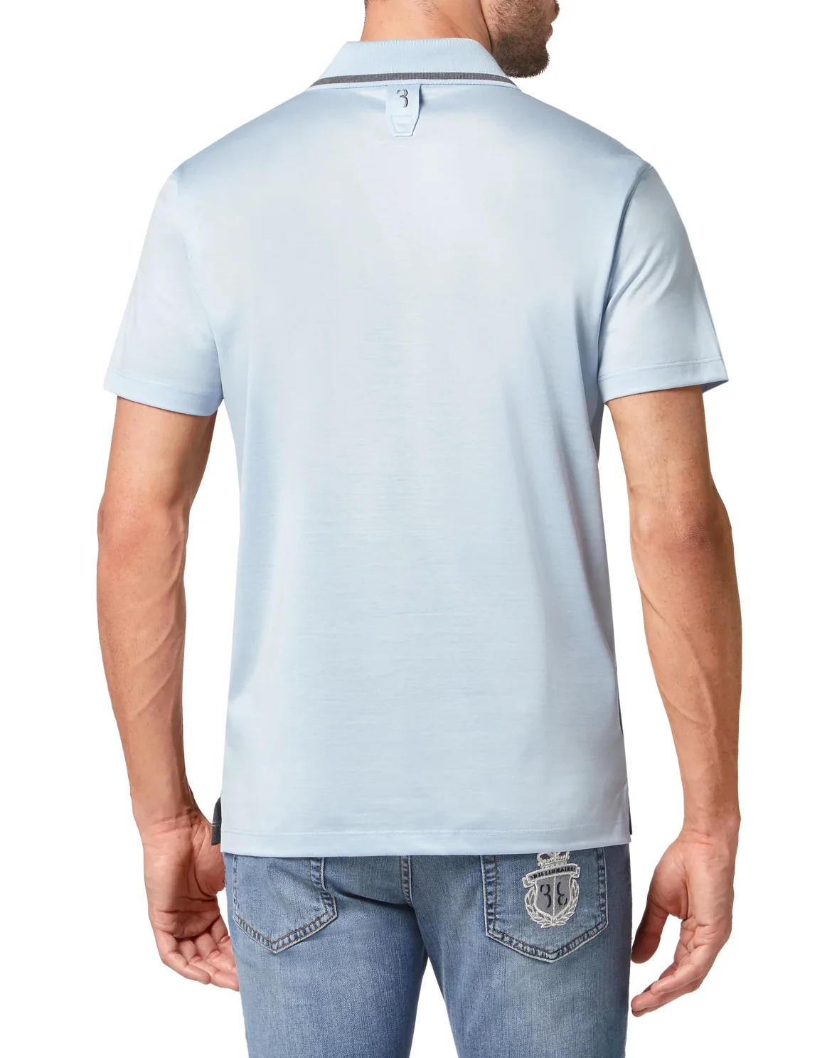 Polo Shirt SS Crest, цвет: Голубой