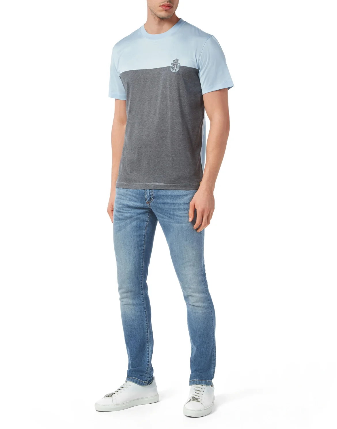 T-shirt Round Neck SS Crest, цвет: Голубой