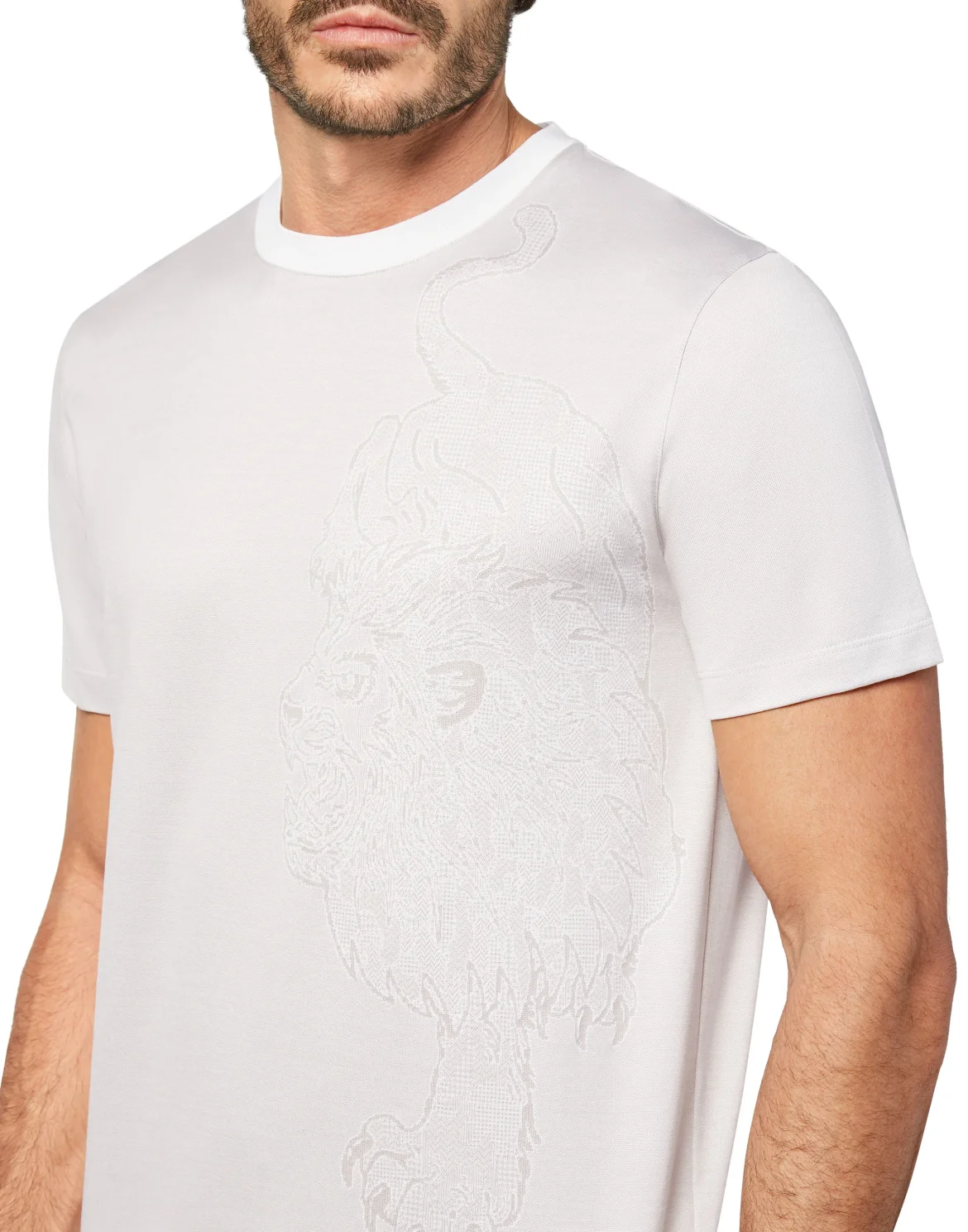 T-shirt Round Neck SS Lion, цвет: Белый