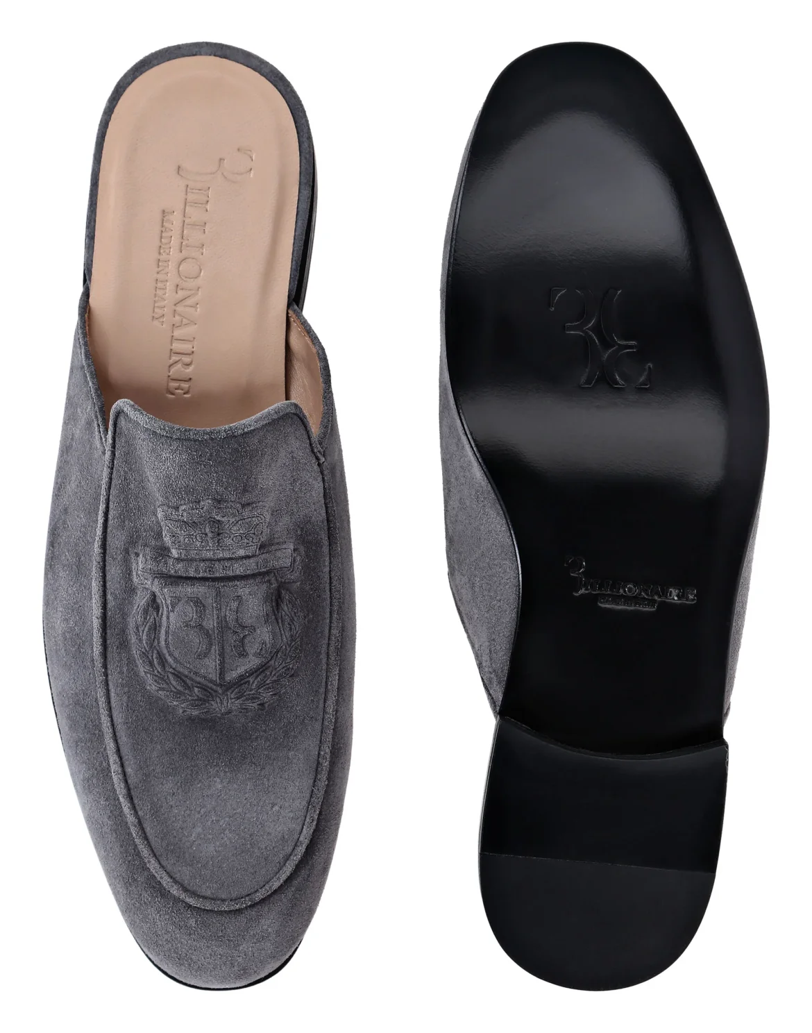 Suede Mules, цвет: Серый