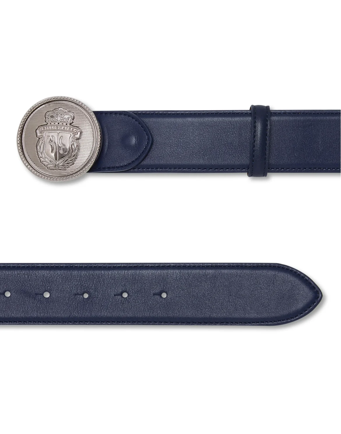 Deer Leather Belt, цвет: Синий