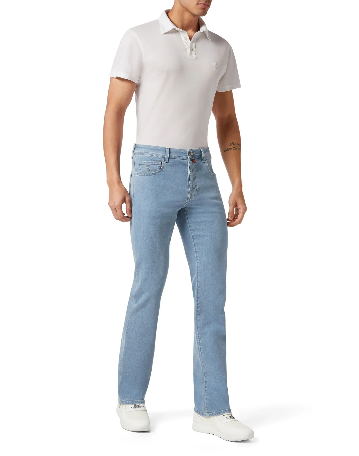 Denim Trousers Regular fit, цвет: Голубой