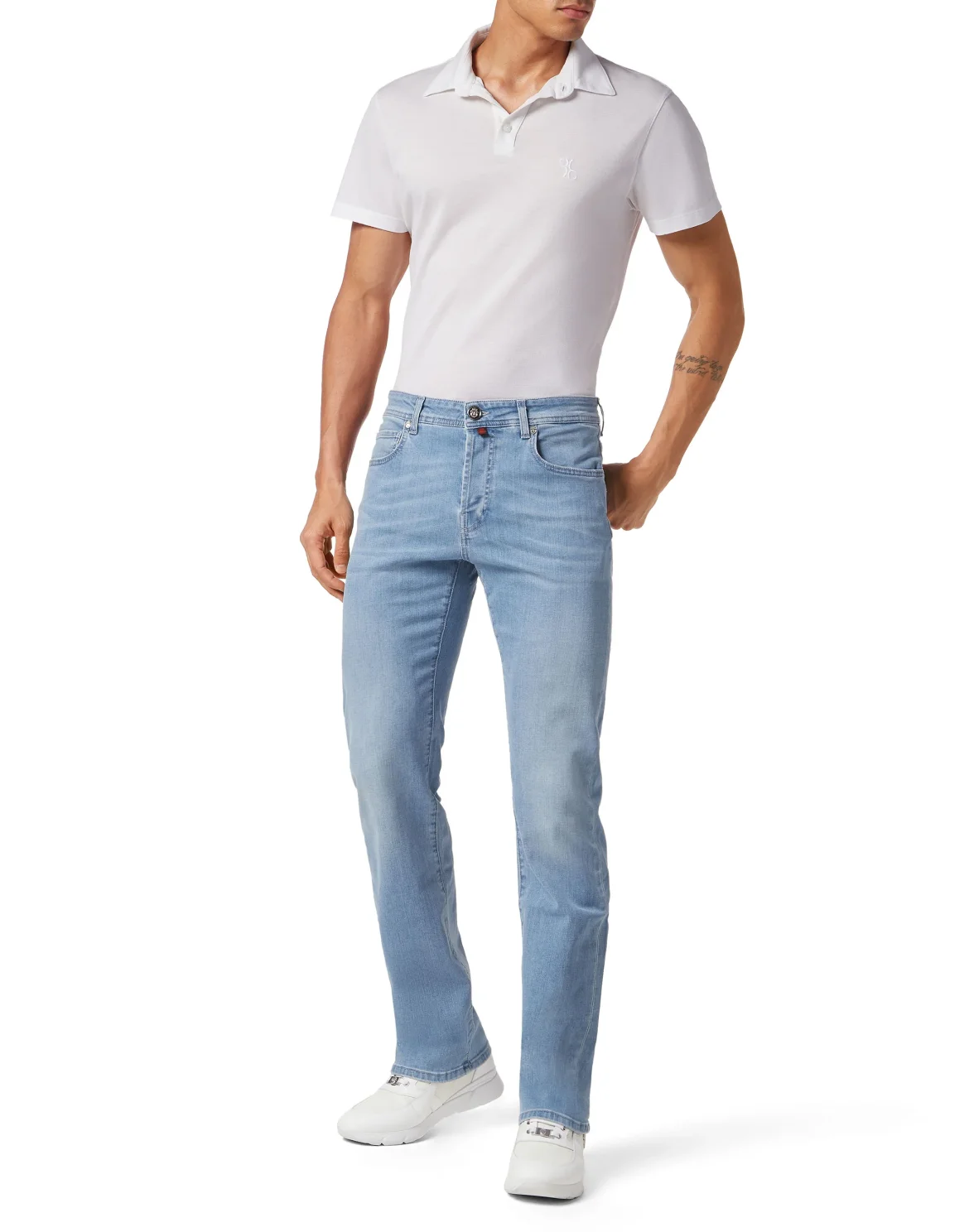 Denim Trousers Regular fit, цвет: Голубой