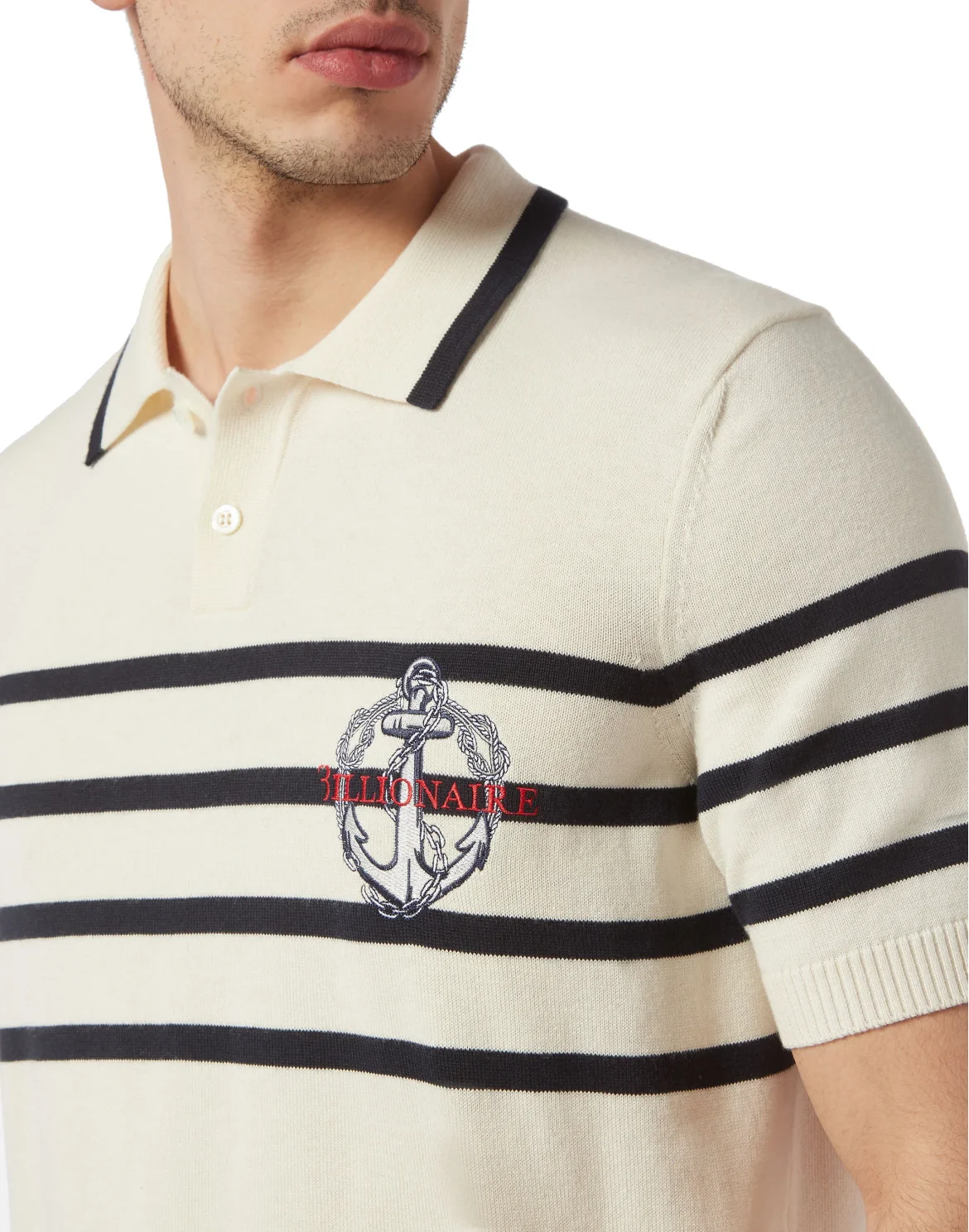 Wool/Cotton Polo SS, цвет: Белый