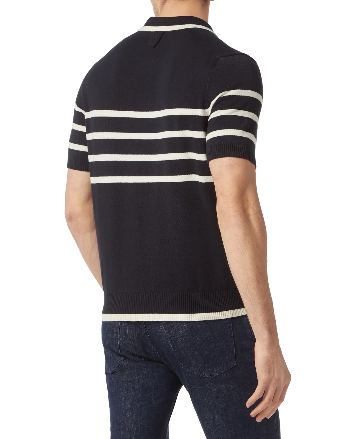 Wool/Cotton Polo SS, цвет: Синий