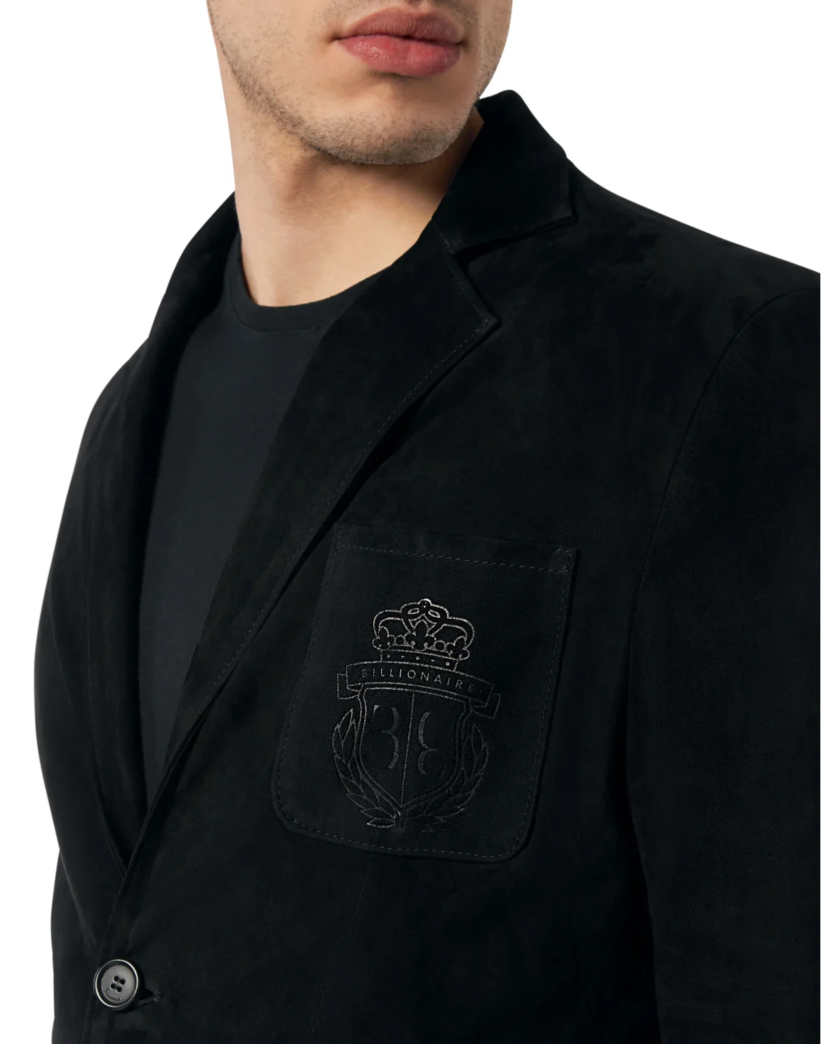 Suede Blazer, цвет: Черный