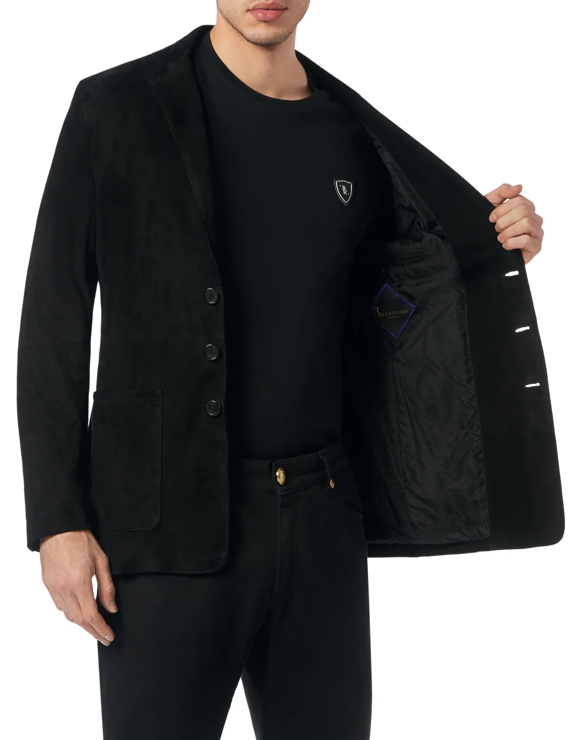 Suede Blazer, цвет: Черный