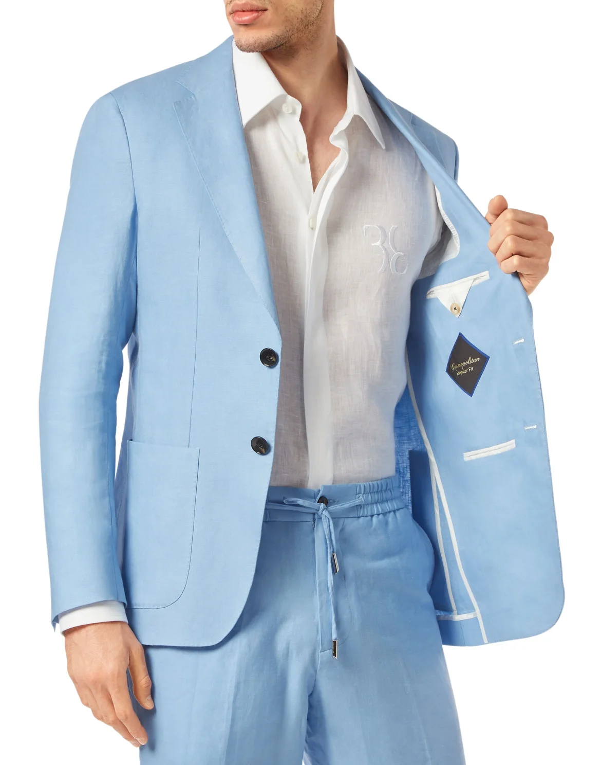 Linen Blazer, цвет: Голубой
