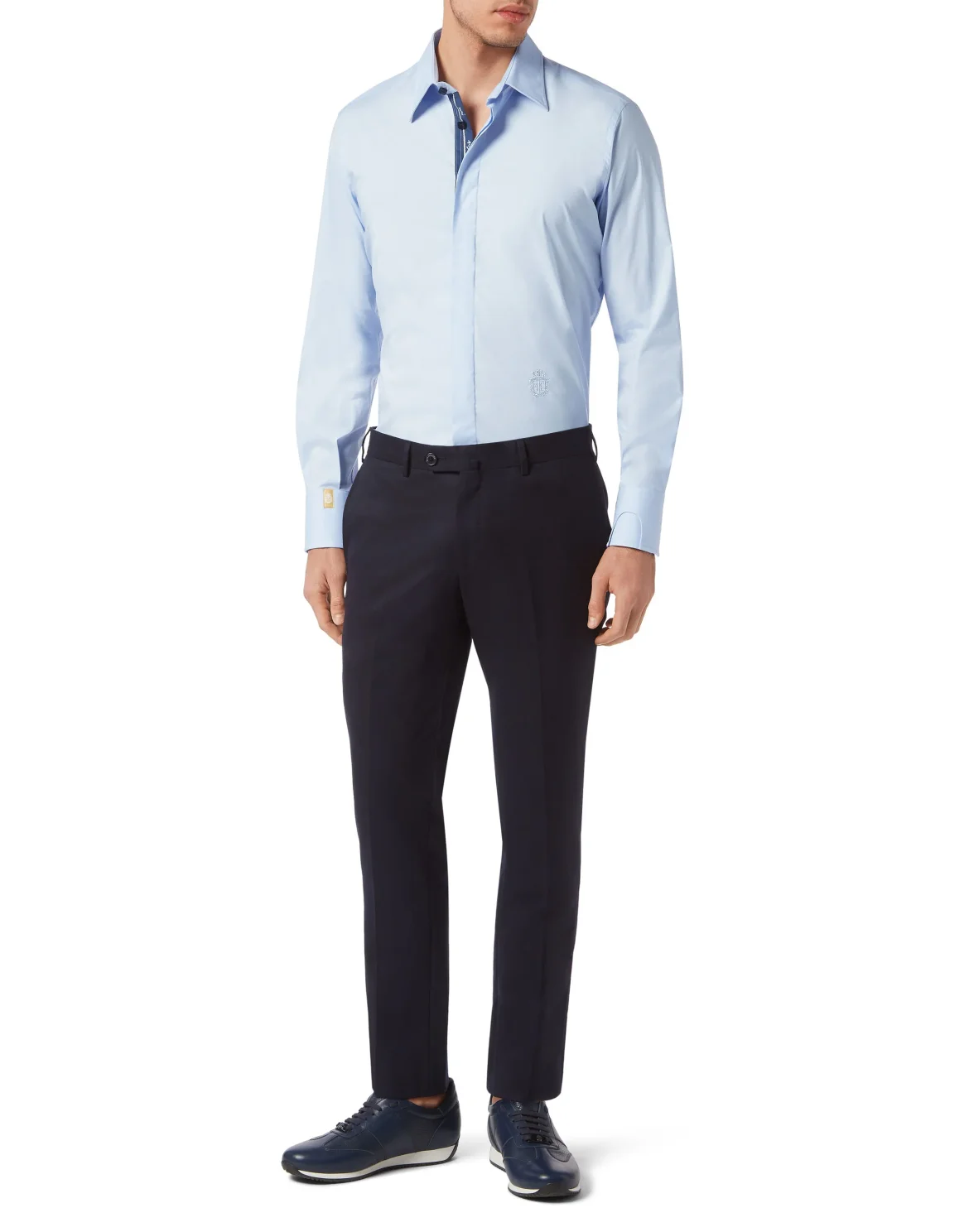 Cotton Shirt Silver Cut LS, цвет: Голубой
