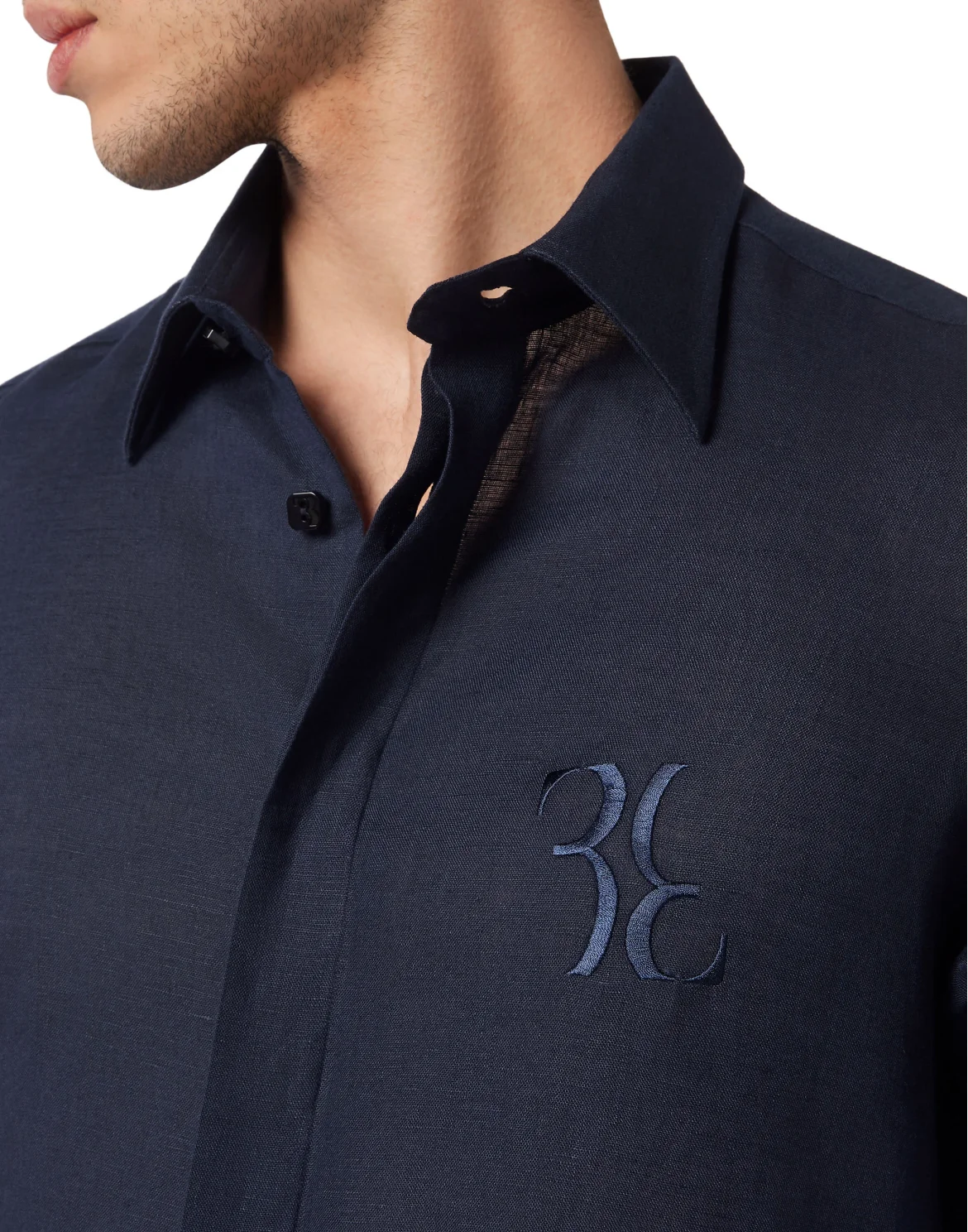 Linen Shirt Silver Cut LS, цвет: Синий