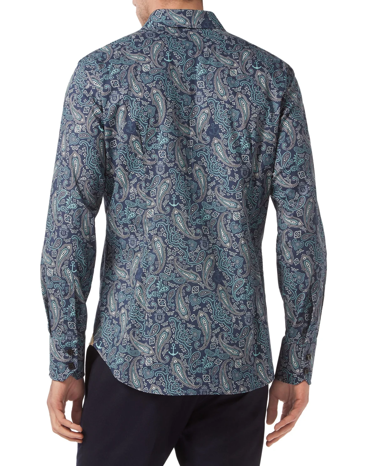 Cotton Shirt Silver Cut LS, цвет: Бирюзовый
