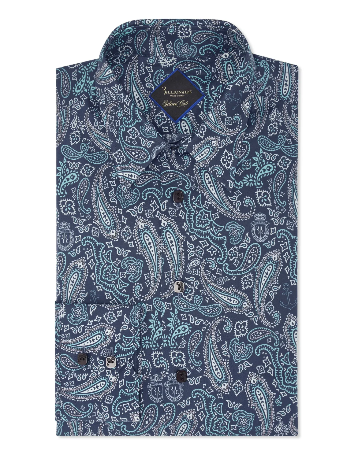 Cotton Shirt Silver Cut LS, цвет: Бирюзовый