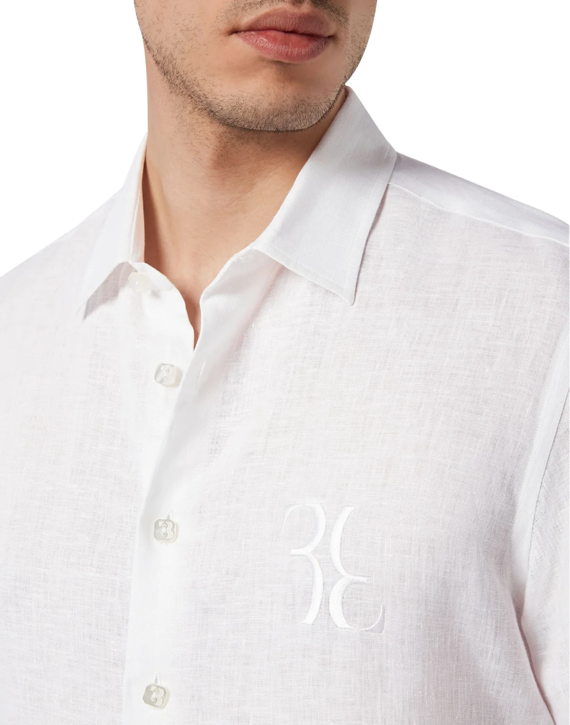 Linen Shirt Silver Cut SS, цвет: Белый