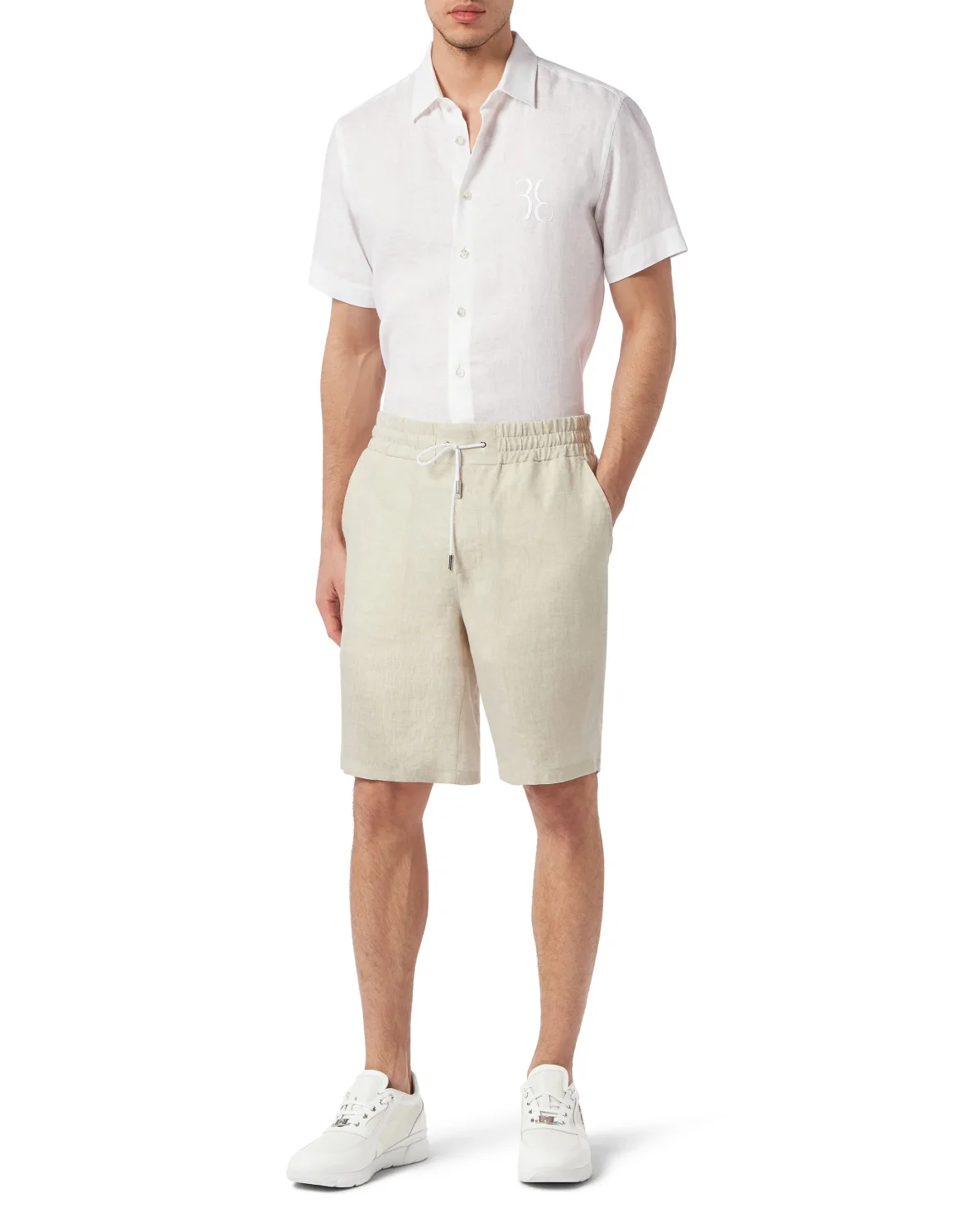 Linen Shirt Silver Cut SS, цвет: Белый