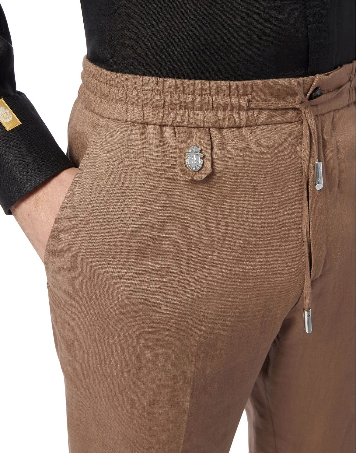 Linen Trousers, цвет: Коричневый